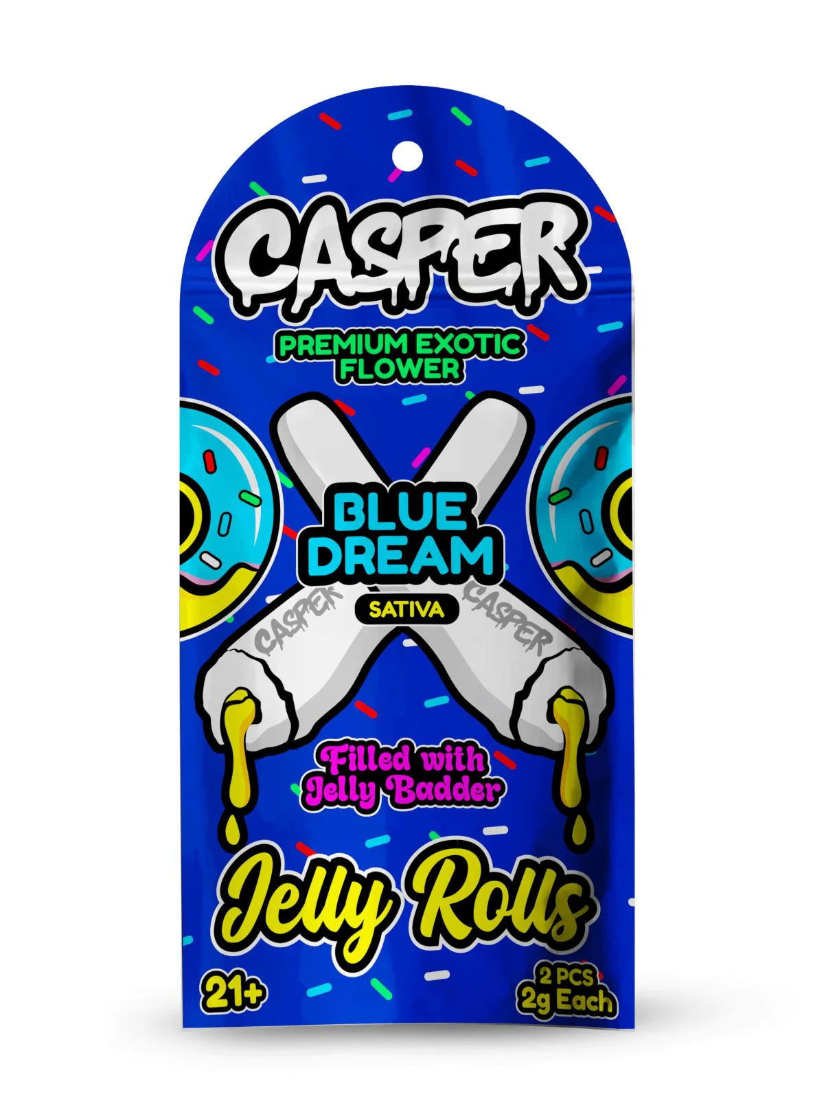 Casper Premium Exotic Flower Filled with Jelly Badder Jelly Rolls