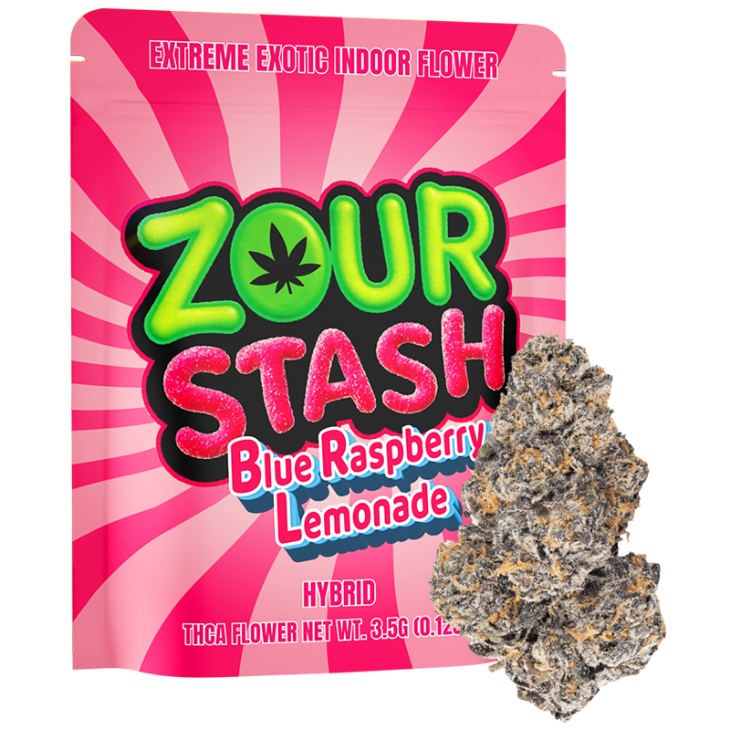 Zour Stash Blue Raspberry Lemonade Extreme Exotic Indoor Flower(Hybrid)
