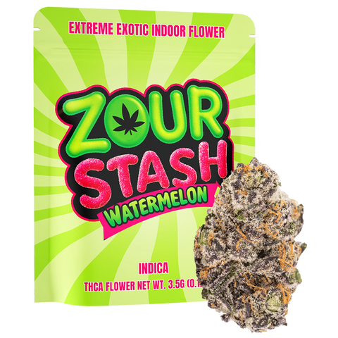 Zour Stash Watermelon Extreme Exotic Indoor Flower(Indica)