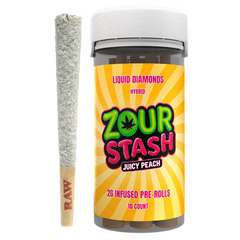 Zour Stash Liquid Diamonds 2G Infused Pre-Rolls 10 Count