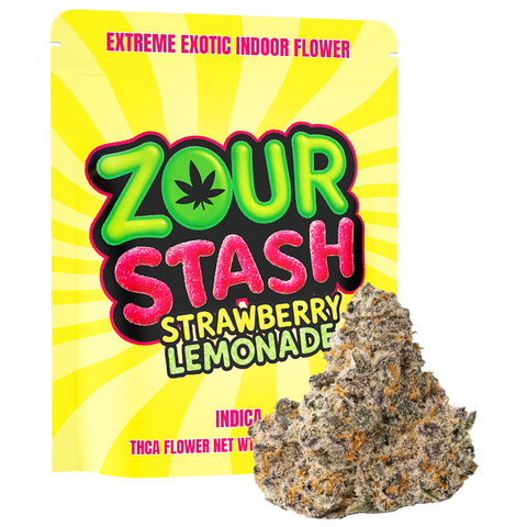 Zour Stash Strawberry Lemonade Extreme Exotic Indoor Flower(Indica)