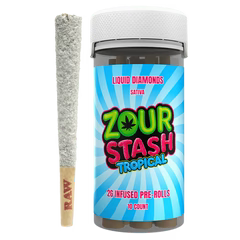 Zour Stash Liquid Diamonds 2G Infused Pre-Rolls 10 Count