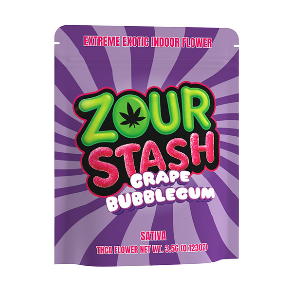 Zour Stash Grape Bubblegum Extreme Exotic Indoor Flower(Sativa)