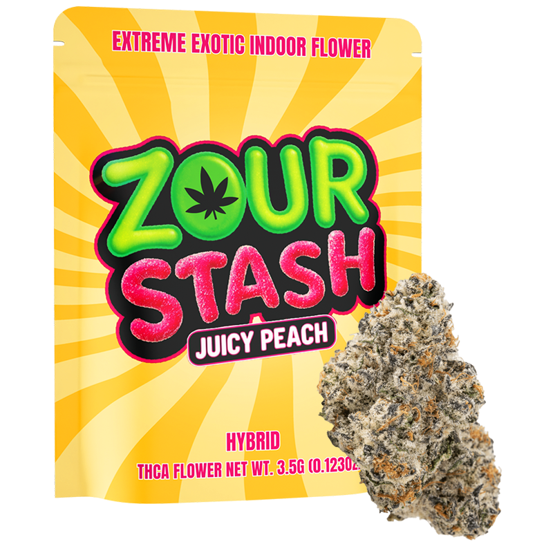 Zour Stash Juicy Peach Extreme Exotic Indoor Flower(Hybrid)