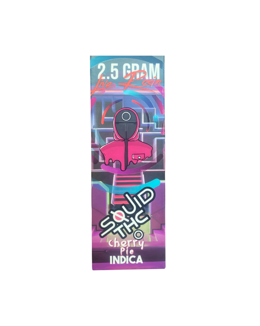 Squid THC 2.5 Gram Live Rosin Disposable Device Cherry Pie(Indica)