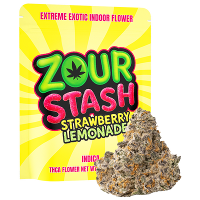Zour Stash Strawberry Lemonade Extreme Exotic Indoor Flower(Indica)